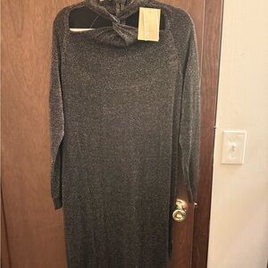 Michael Kors Black Asymmetrical Sheath Dress New with Tags